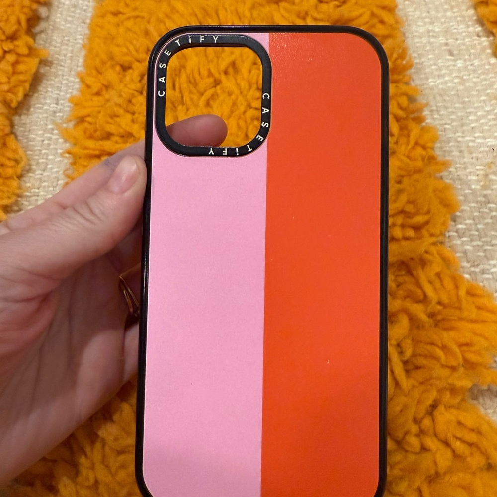 Casetify Vibrant Pink and Orange Case - 12 Pro Max